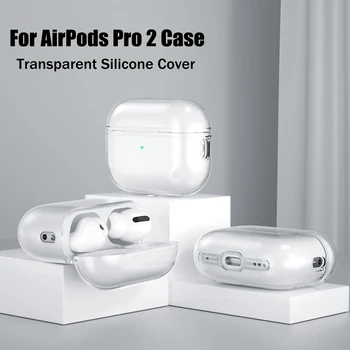 2022 Прозрачен калъф за AirPods Pro 2 Pro2 Калъф Прозрачен мек силиконов калъф за AirPods Pro 2 3 1 airpods3 Калъф за airpod pro