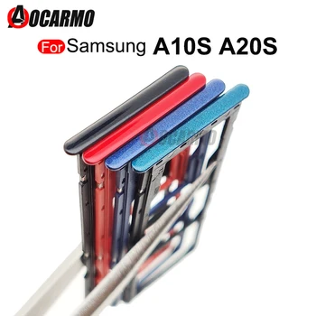 Aocarmo СИМ-Карта За Samsung Galaxy A10S A20S A10e A102U Тава За Sim-карти на Притежателя на Слота за Резервни Части