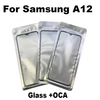 Външен Обектив За Samsung Galaxy A12 Предно Стъкло Сензорен Панел LCD Дисплей Дисплей С ОСА Лепило SM-A125F Високо Качество