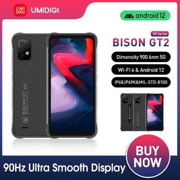 UMIDIGI BISON GT2 PRO Android 12 Издръжлив смартфон 5G IP68 6,5 
