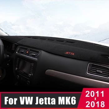 За Volkswagen VW Jetta A6 5C6 Mk6 2011-2018 Покриване на Арматурното Табло на Автомобила Мат Солнцезащитная Тампон Таблото Килим Протектор Аксесоари