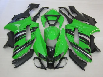 Мотоциклетни обтекатели за Kawasaki ZX6R комплекти обтекателей 2007 2008 зелен, черен ABS пластмаса автомобил резервни части ZX-6R 07 08 Нинджа 636 CS29