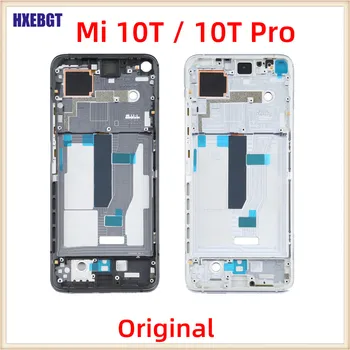Оригинален За Xiaomi Mi 10T/10T Pro LCD Дисплей на Предния Корпус на Средната Рамка Рамка на Корпуса на Корпуса Mi10T резервни Части За Ремонт на смартфони