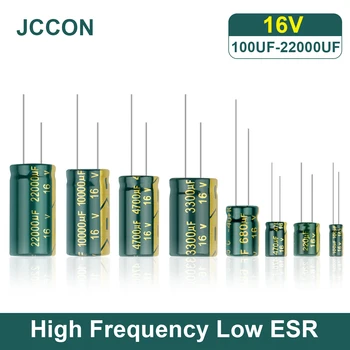 JCCON Алуминиеви Електролитни Кондензатори висока честота Ниско съпротивление esr 16 НА 100 uf 220 470 uf uf 680 icf 1000 1500 uf uf 2200 icf 3300 10000 uf uf