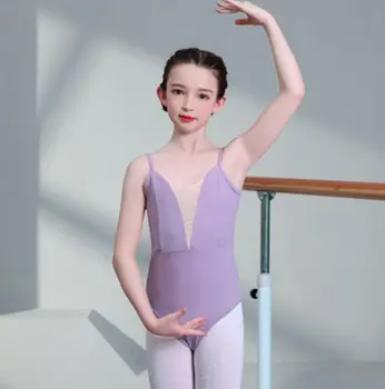 Пролетен детски модерен балет облекло за изказвания, дрехи за страхотни танци за момичета, една част на окото облекло