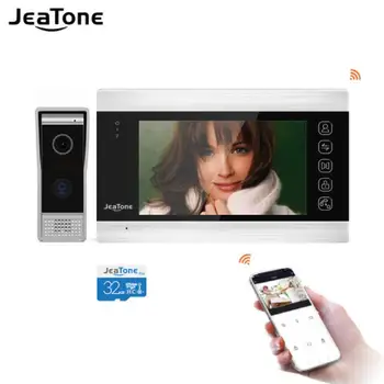 Jeatone Wifi видео домофон на Система за Домашно Сигурност на Hristo видео домофон Поддръжка на Приложения за Управление Дистанционно Отключване на Откриване на Движение