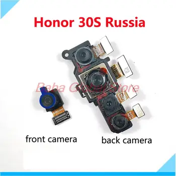Оригиналната Предната и Задната Камерата на Flex За Huawei Honor 30S Русия CDY-NX9A Задни Селфи Челен Модул Камера Лентов Кабел