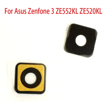 2 бр./лот, Стъкло обектив на задната камера За Asus Zenfone 3 ZE552KL ZE520KL, със Стъклен капак на обектива задната камера с лепило