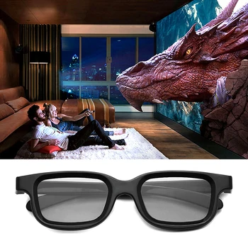2 бр./лот, VQ163R, Поляризирани Пасивни 3D Очила за 3D ТЕЛЕВИЗИЯ, Истински 3D Кина, Кино, Поляризирани 3d Очила, Скоби за Късогледство, За Деца