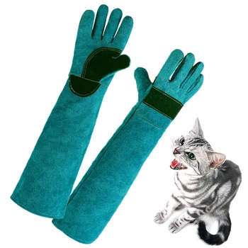 Ръкавици за работа с животни, устойчиви на укусам и надраскване, ръкавици за дресура на кучета, богат на функции, защитени от съкращения и шипове, за домашни любимци