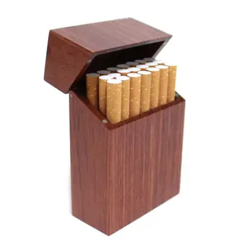Дървена кутия за цигари с палисандром и череша дърво и портсигар от Бамбук