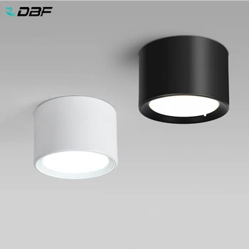 [DBF] Бяло/Черно Повърхността на Тавана лампа 5 W 12 Ват 15 Watt Led Тавана Хирургична лампа AC110/220V за Кухня, Хол, Декор