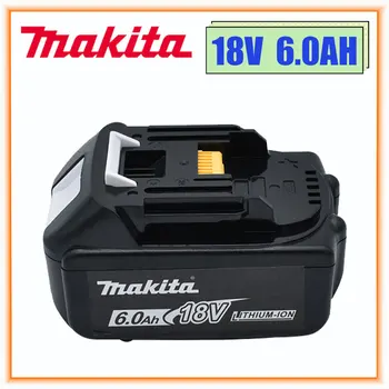 Makita 100% оригинални 18 6.0 Ah акумулаторна батерия за електрически инструменти С led литиево-йонна батерия заместител на LXT BL1860B BL1860 BL1850