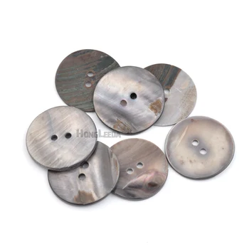 15 бр. Копчета във формата на миди 34 мм 1,3 инча Големи Естествени копчета във формата на миди с 2 дупки, сиви облекло с седефени копчета, украса SHELL003