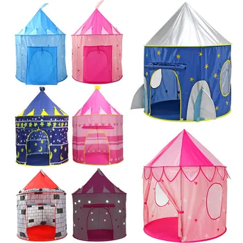 9 Цвята Детска Палатка Преносима Сгъваема за момчета и момичета, Принц, Сгъваема Палатка, Детски Замък За Момчета, Игри Къща, Детски Подаръци, Улични Играчка Палатки