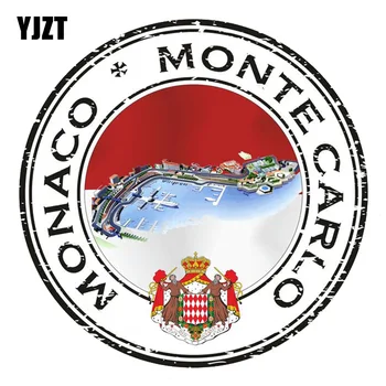 YJZT 12,7 см * 12,7 см Самоличността на Монако и Монте Карло Автомобили Стикер Светоотражающая Стикер Аксесоари 6-2690