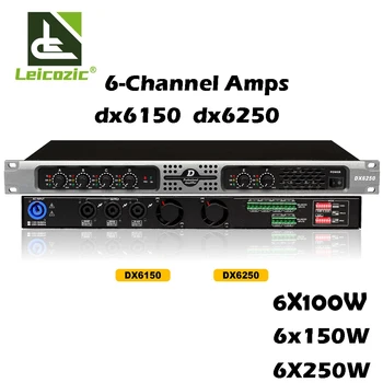 Leicozic 6 Канален Усилвател 100 W 150 W 250 W Професионален Усилвател на Мощност Amplificatore Аудио система Amplificador клас D, Цифров