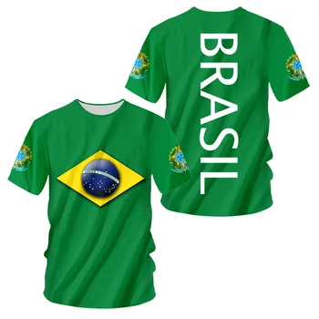 Бразилия 2022 Оригинална Футболна Тениска Джърси Футболна Тениска Оверсайз За Мъже Топ С Къс Ръкав Летен Стил На Облекло