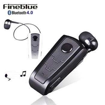 100% Оригинални Fineblue F910 Безжична Bluetooth V4.0 Слушалка В Ухото Вибрация Носи Клип Hands Free Слушалки За Смартфони