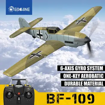 Eachine BF109 Радиоуправляеми Самолети 2,4 Ghz 4CH 400 mm Размах на Крилата 6-Аксиален Един Ключ Обръщане на акробатични екипът на Система за Стабилизиране на Xpilot ЕНП Мини RTF Играчка