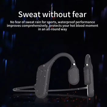 Нови Слушалки с костна проводимост Bluetooth 5,0 безжични Не ушите IPX6 Водоустойчиви Спортни Слушалки с отолог на една кука
