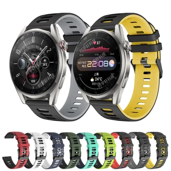 За Huawei Watch 3 Pro нов Каишка За смарт часа 22 мм Спортен Силиконов Каишка На Китката, За Huawei Watch 3/GT 2 GT 3 46 мм/Runner 2Д Гривна