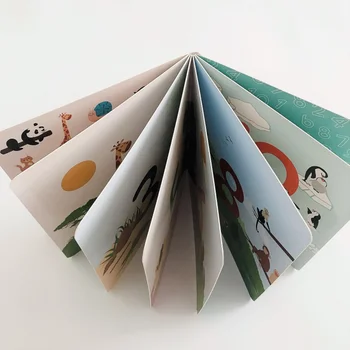 Изпълнена поръчка на книга картон печат книга на борда на децата дебела за предучилищното образование
