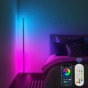 Leclstar Модерни LED Лампи RGB Лампа за Вътрешно Осветление С Bluetooth Дистанционно Управление Поставка За Домашен интериор Дневна
