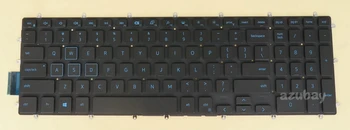 Us Клавиатура за Dell Inspiron G5 15 5587, G5 15 5500, G7 15 7588, 15 SE 5505, NSK-EC4BW 01, 0D6D4C, 490.0H707.AD01, със синя подсветка