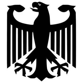 Класически Немски Флаг Орел Стикер За Автомобил Колата Аксесоари За Полагане на Автомобила PVC Винилови Етикети Черен/Сребрист