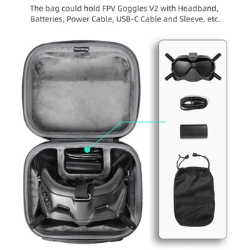 Преносим Калъф За Носене Чанта За Съхранение Чанта Противоударная Кутия За DJI FPV Очила V2