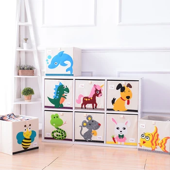 Куб Сгъваема Кутия За Съхранение На Детски Играчки Органайзер Облекло Бельо Чорапи Кутии За Съхранение На 3 Кутии Размер На Organizador