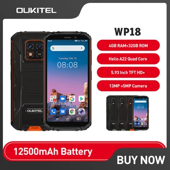 Oukitel WP18 12500 ма Android 11 Издръжлив Смартфон 5,93 