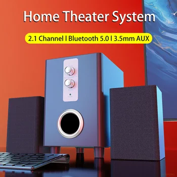 Супер Бас Bluetooth Компютърни Тонколони Система за Домашно Кино Высокомощный Аудио 3D Стерео Субуфер Музикален Център HIFI Boombox 2022
