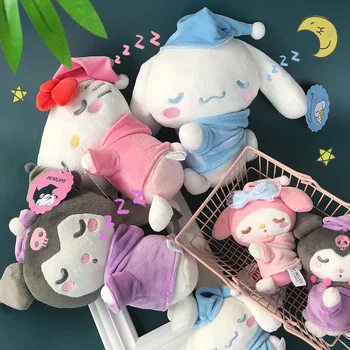 Sanrio Cinnamoroll Kuromi My Melody Сладък Плюшен Мека Мека Детска Играчка Kawaii Поза За Сън Пижами Моделиране На Прекрасната Възглавница За Сън