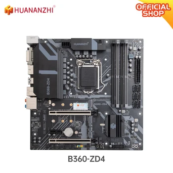 HUANANZHI B360 ZD4 M-ATX дънна Платка Intel LGA 1151 Поддръжка 8 9 поколение DDR4 2133 2400 2666 Mhz 64G M. 2 SATA3 USB3.0 Type-C
