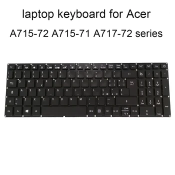 Клавиатура с подсветка A715 72 Сменяеми клавиатура за Acer Aspire 7 A717-72 72G IT Italiano черно NSK RELBC LV5P A80BWL абсолютно нова