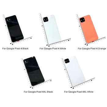 Напълно Нов За Google Pixel 4 XL Задния Капак на Отделението за батерията Задната Врата Корпус Подмяна на корпуса на обектива на камерата