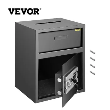 Цифров кутия-сейф VEVOR обем 1,7 куб. фута от въглеродна стомана с ел. кодово заключване кутия-сейф с един слот за депозит