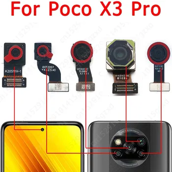 Оригиналната Предната И Задната Камера За Xiaomi Mi Poco X3 Pro Селфи Предна Задна Камера Модул На Камерата На Flex Ремонт, Резервни Части