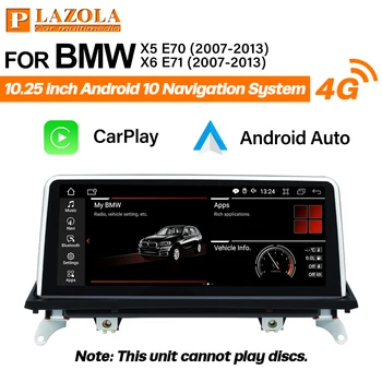 Авто Мултимедиен Навигационен GPS Плейър За BMW X5 Series E70 X6 Серия E71 2007-2013 Android 10 СМС CIC CarPlay Авто Стерео Екран