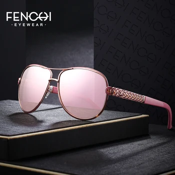 Слънчеви очила FENCHI Дамски Дизайнерски Маркови Vintage слънчеви очила розовото огледало рейв модни очила за шофиране oculos sol feminino