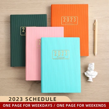 2023 Бележник Формат А5 Portable Notepad Индекс Списък На Дневник За Седмицата В Дневния Ред На Планер График Бележка Книги Канцеларски Материали, Офис Ученически Пособия