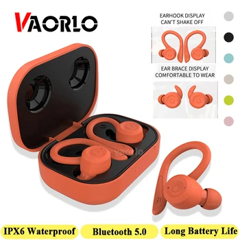 20 Часа възпроизвеждане на Плуване Водоустойчив Bluetooth Слушалки Двойна Стил на Носене на Спортна Безжична Слушалка TWS Ipx6 Стерео Слушалки