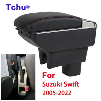 За Suzuki Swift Подлакътник Скоростна 2005-2022 За Suzuki Swift Авто Подлакътник вътрешна кутия за съхранение на Модифицирани детайли с USB авто аксесоари