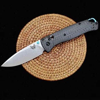 Benchmade 535-3 Тактически Сгъваем Нож С висококачествена Дръжка От Въглеродни влакна За защита на Открито Джобни Военни Ножове EDC Инструмент