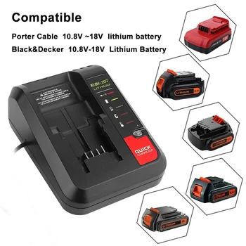 За Black Decker 20 зарядно устройство Литиево-йонна Батерия Зарядно Устройство кабел За Porter/Stanley 10,8 В 14,4 v И 18 В PCC690L L2AFC FMC690L FMC688L 686L