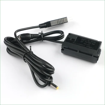 QC3.0 USB към EN-EL15 EL15 EP-5B Конектор dc Манекен Батерия Резервни Батерии за телефони USB Кабел Nikon D7000 D7100 D7200 D7500 Z5 Z6 Z7 1 V1 1