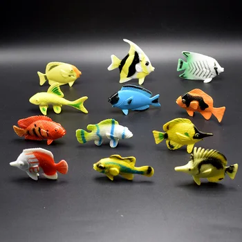 12 цветни тропическите океански риби риби-ангели декоративни риби модел играчки моделиране на риба колекция от играчки подарък 1