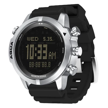 NORTH EDGE Мъжки Професионални Смарт часовник за гмуркане /Scuba плуване 50 м Алтиметър, Компас Цифров часовник Цифров часовник за гмуркане 2